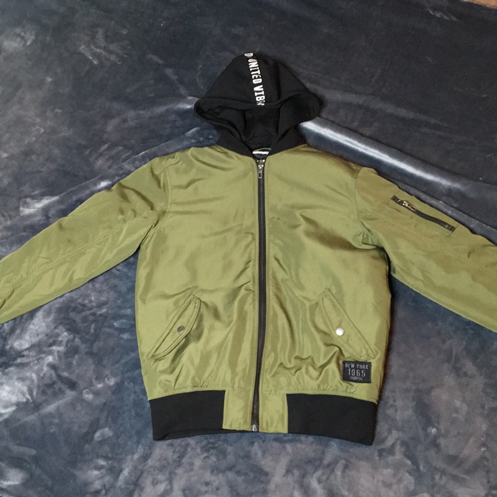 Olive Green Bomber Jacket